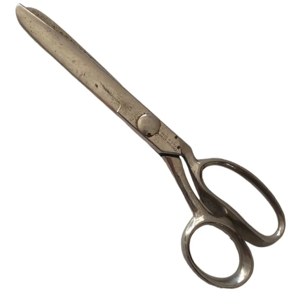 American Sewing Scissors Corp Pinking Shears First Ever Made Nickel Plated Steel